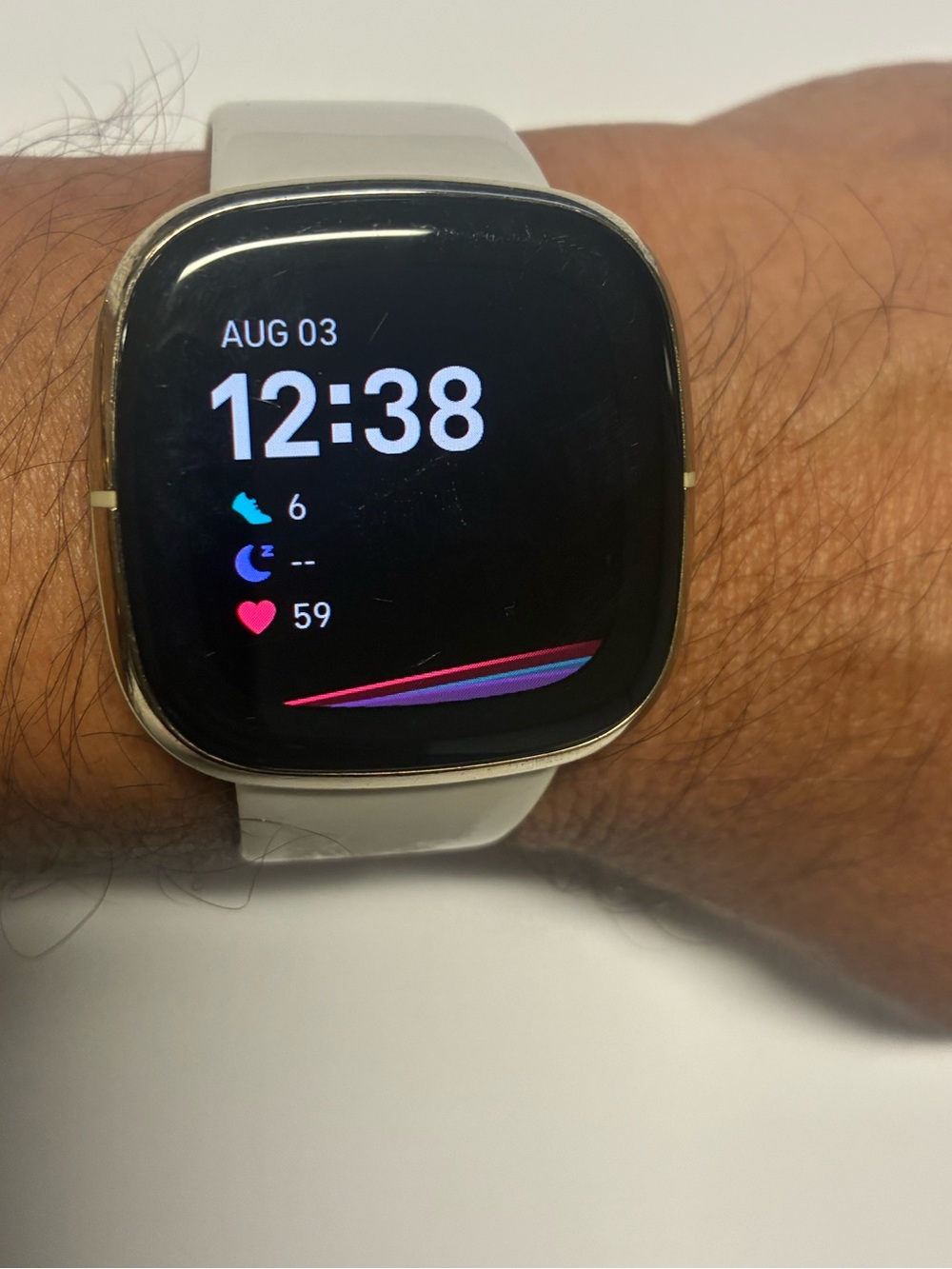 fitbit sense White Band Smartwatch